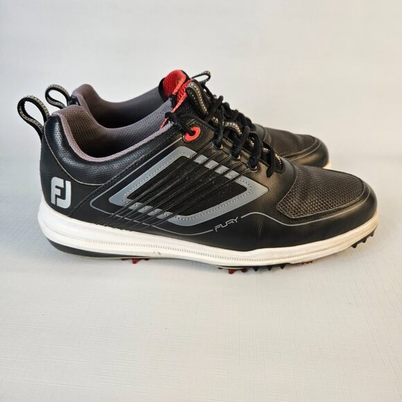 FootJoy FJ Fury Golf Shoes 51103C Black Men's size 10.5 Wide - Picture 3 of 9
